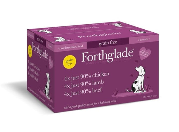 Forthglade Just 90% Variety Pack - Chicken, Lamb and Beef Grain free - Pet Shop Online