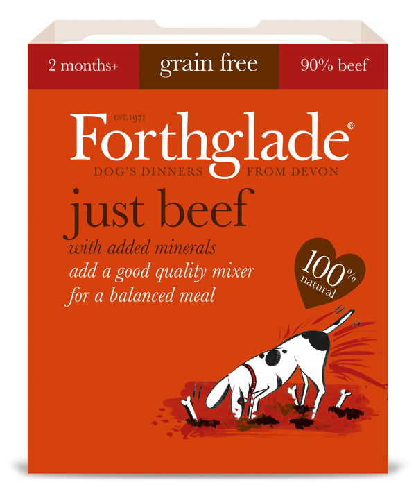 Forthglade Just Beef Natural Grain Free Wet Dog Food - Pet Shop Online