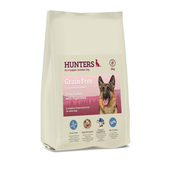 Hunters Grain Free Large Breed Turkey with Vegetables - Pet Shop Online