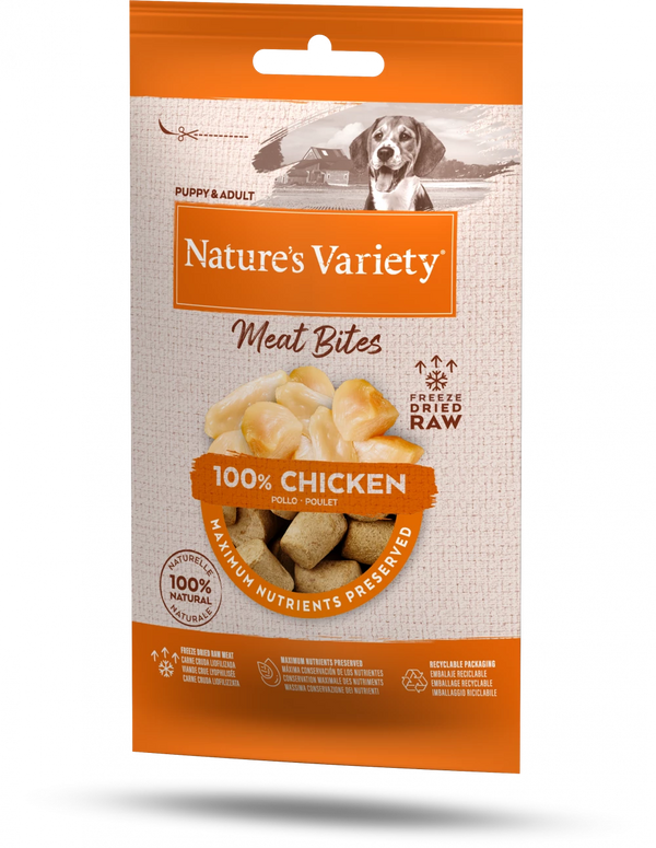 Nature's Variety Freeze Dried Chicken Meat Bites 20g
