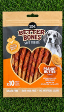 Zeus Better Bones Chicken Wrapped Twists - Peanut Butter Flavour
