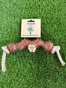 Sotnos Natural Rubber Stick & Rope Dog Toy