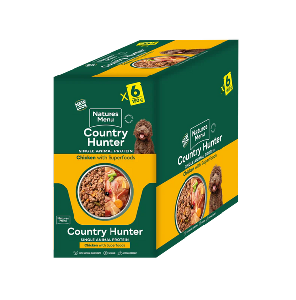 Natures Menu Country Hunter Dog Pouch Free Range Chicken