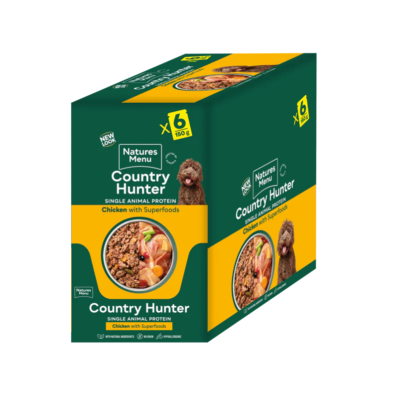 Natures Menu Country Hunter Dog Pouch Free Range Chicken