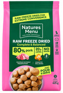 Nature's Menu Raw Freeze Dried Pork 625g