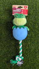 Rosewood 3 In 1 Conrad Crocodile Dog Toy