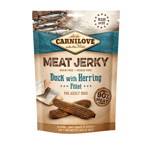 Carnilove Meat Jerky Duck with Herring Fillet