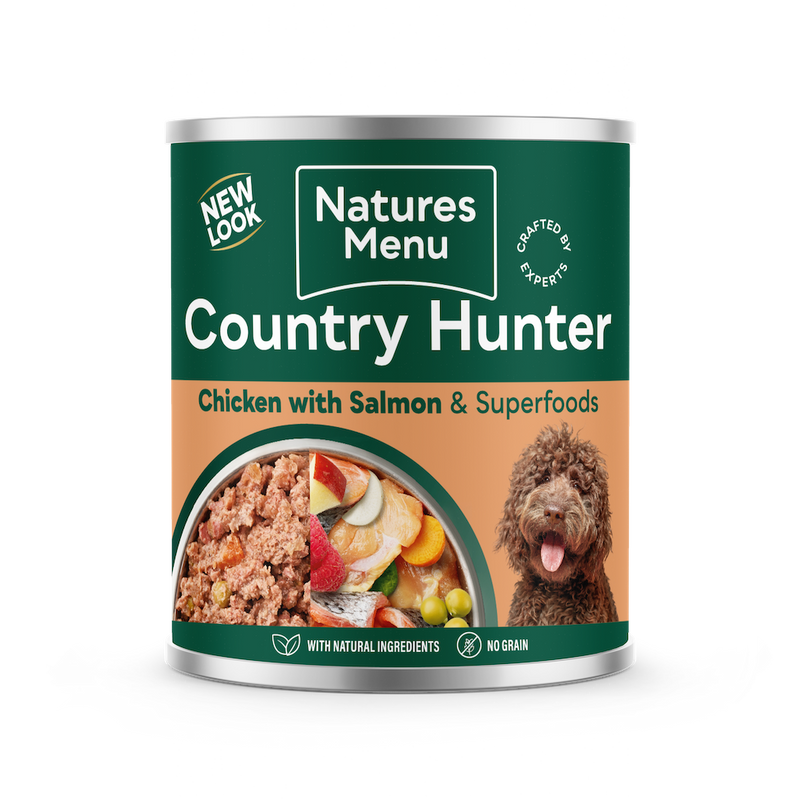Natures Menu Country Hunter Dog Can Salmon with Chicken