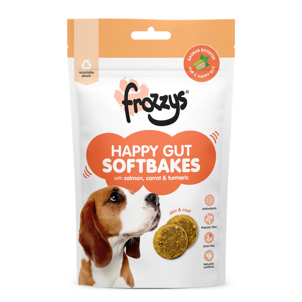 Frozzys Happy Gut Softbakes - Salmon, Carrot & Tumeric