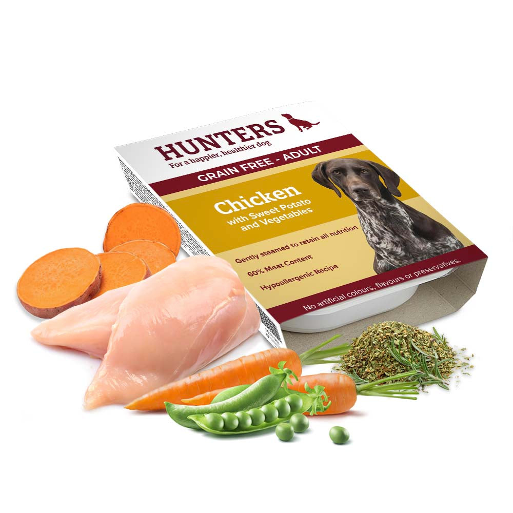 Hunders Food Hunters Wet Dog Food - Chicken & Sweet Potato