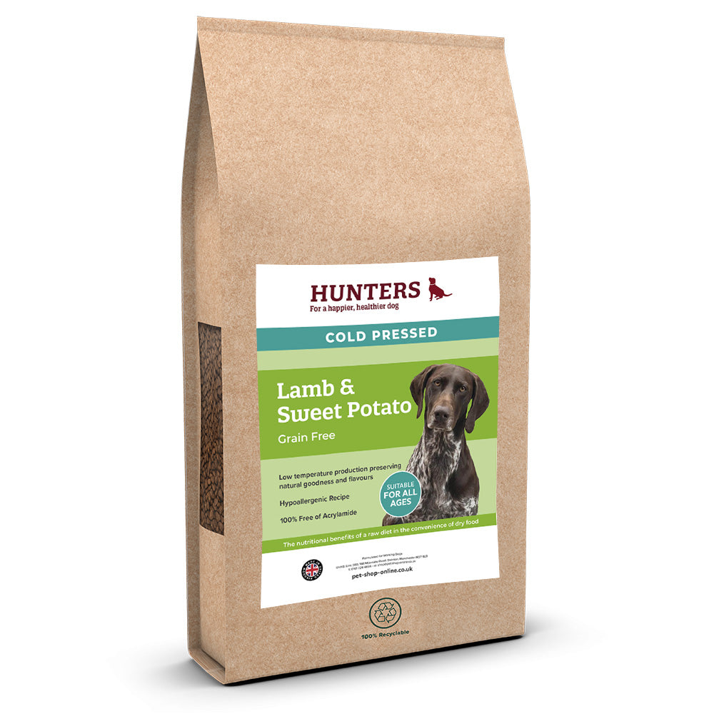 Hunders Food Hunters Lamb & Sweet Potato Cold Pressed Dry Food