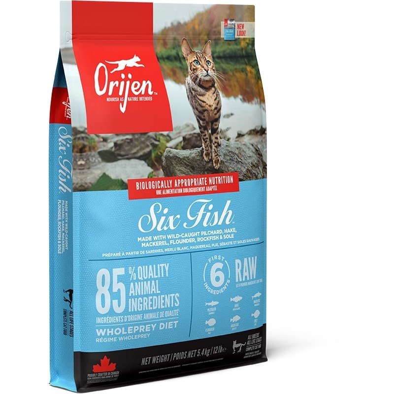 Orijen Six Fish Cat Food -5.4kg