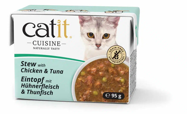 Catit Cuisine - Stew with Chicken & Tuna for Adult Cats 95g