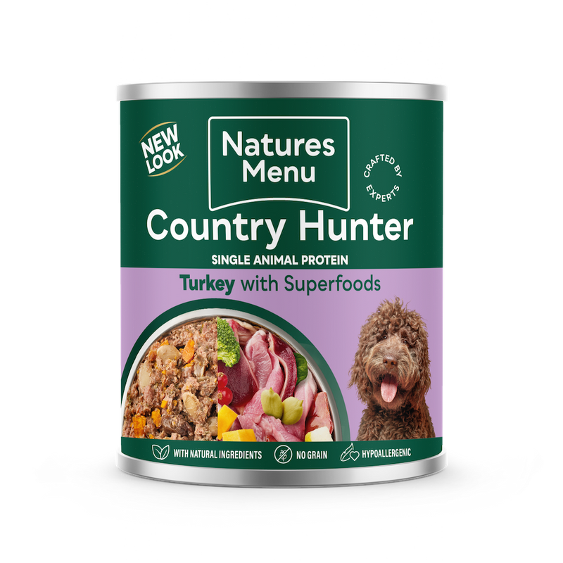 Natures Menu Country Hunter Dog Can Farm Reared Turkey