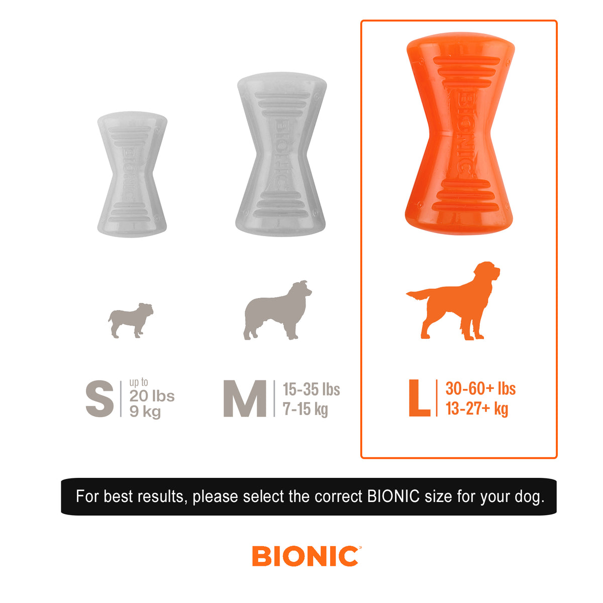 Bionic Bone Dog Toy Large