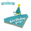 Birthday Pup Bandana & Hat - Blue For Dogs
