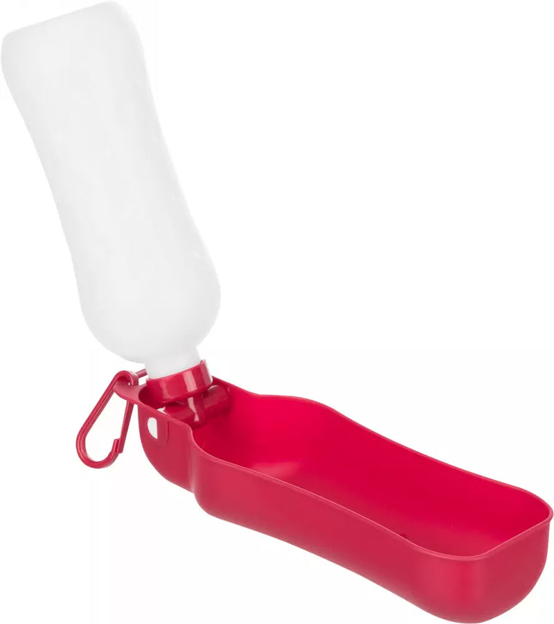 Trixie Travel Water Bottle with Bowl For Dogs (Red)