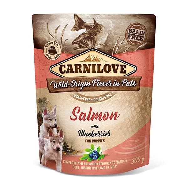 Carnilove Salmon with Blueberries For Puppies (Wet Pouch)