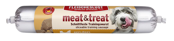Fleischeslust (Meatlove) Meat & Treat Poultry Sausage For Dogs