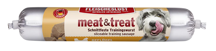 Fleischeslust (Meatlove) Meat & Treat Poultry Sausage For Dogs