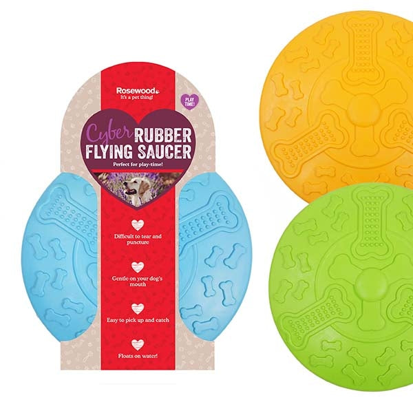 Rosewood Cyber Rubber Flying Saucer
