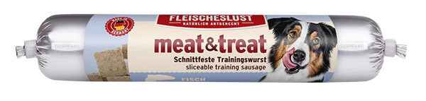 Fleischeslust (Meatlove) Meat & Treat Fish Sausage For Dogs