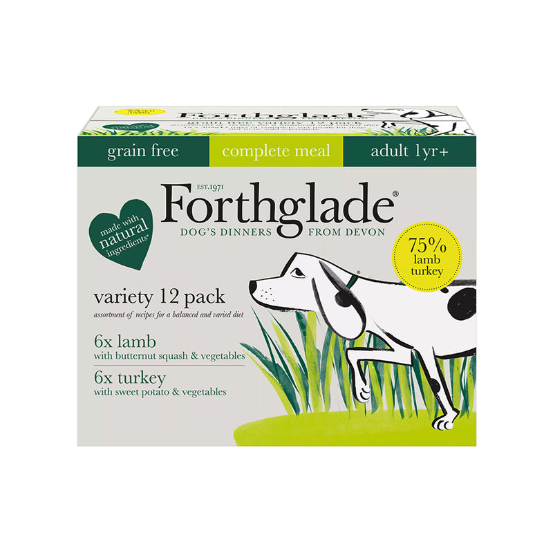 Forthglade Complete Adult Variety Pack - Turkey & Lamb Grain Free