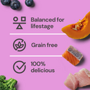 Nutriment Senior Gently Steamed Salmon & Turkey Dog Pouch 395g