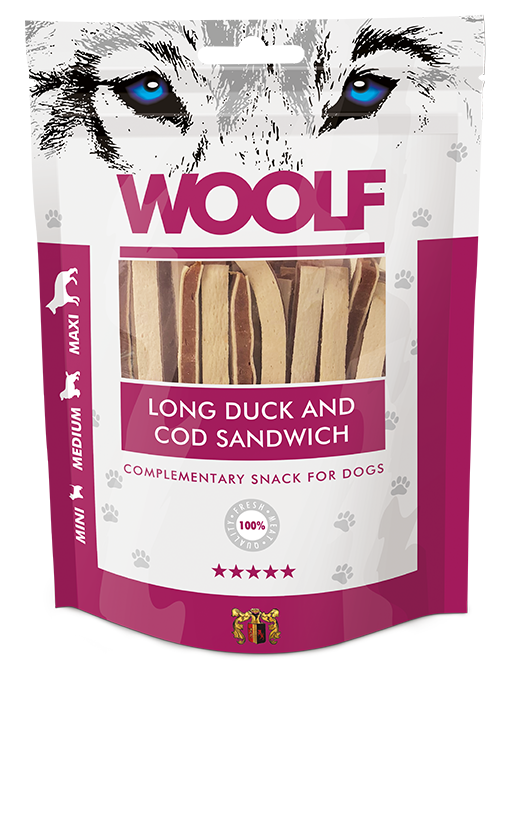 Woolf Long Duck and Cod Sandwich - 100g