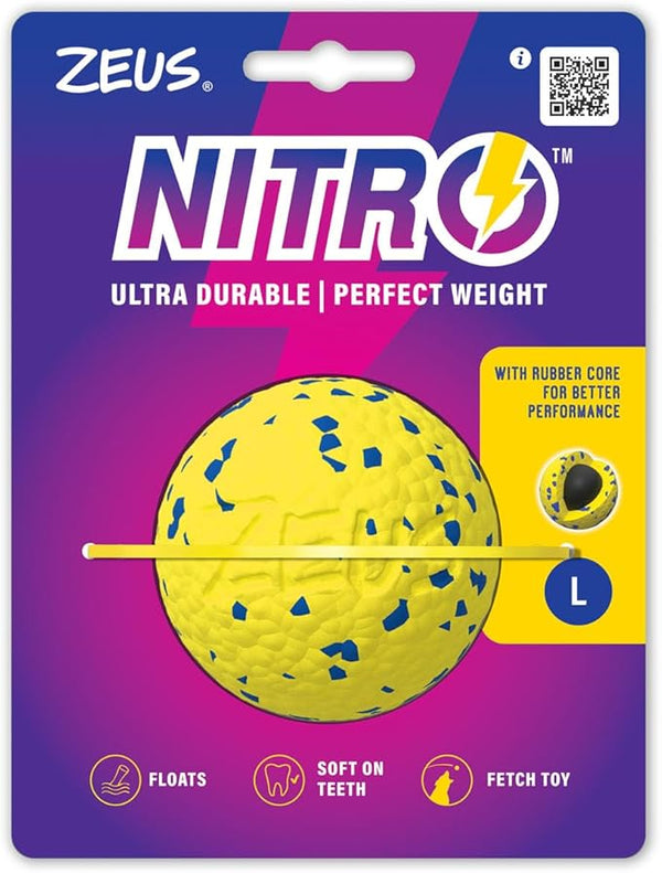 Zeus Nitro Weighted Ball Dog Toy - Large
