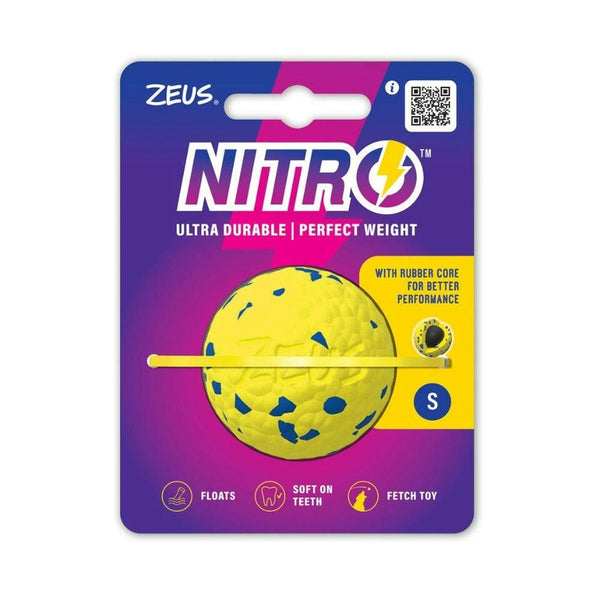 Zeus Nitro Weighted Ball Dog Toy - Small