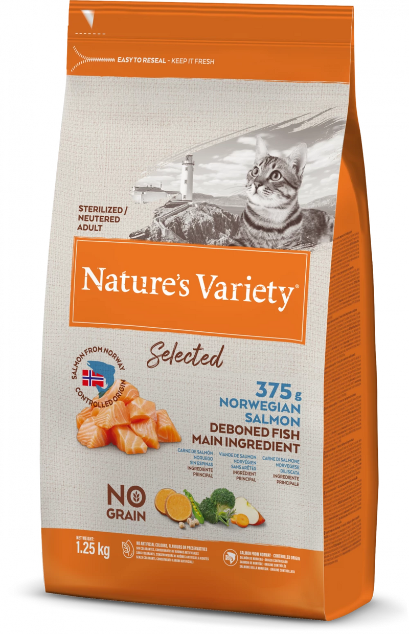 Nature's Variety Norwegian Salmon Dry Food For Adult Cats