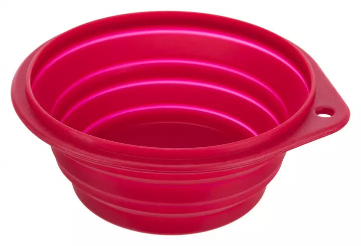 Trixie Travel Collapsible Bowl For Dogs - Red