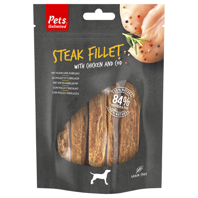 Pets Unlimited - Steak Fillet with Chicken & Cod