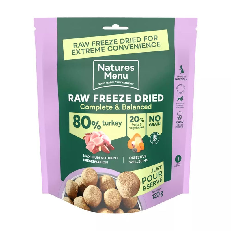 Nature's Menu Raw Freeze Dried - Turkey