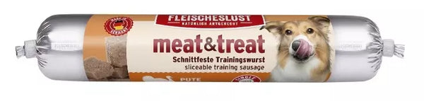 Fleischeslust (Meatlove) Meat & Treat Turkey Sausage For Dogs