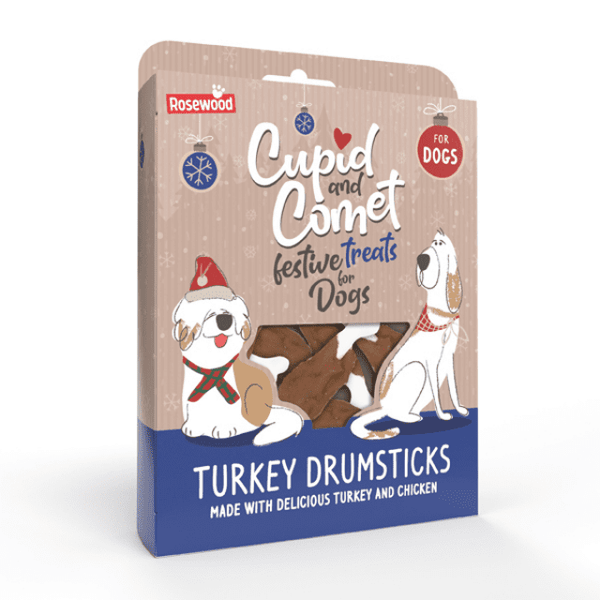 Rosewood Cupid and Comet Turkey Drumstick Gift Box, 160g