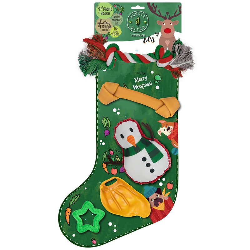 Jumbo Veggie Bites Dog Christmas Stocking