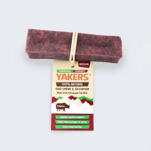 Yakers Dog Chew - Cranberry