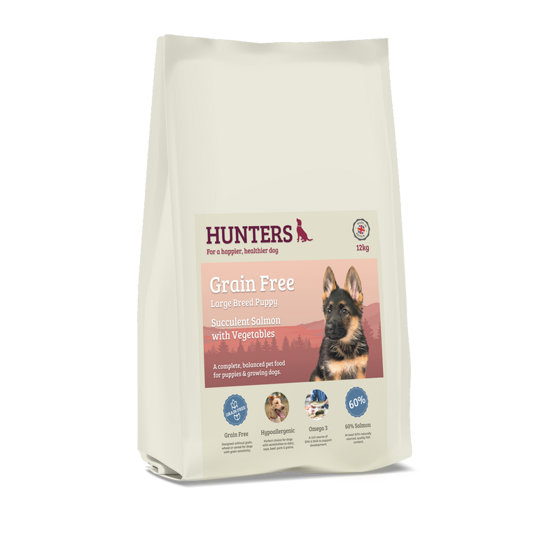 Hunters Grain Free Large Puppy Salmon with Vegetables - Pet Shop Online