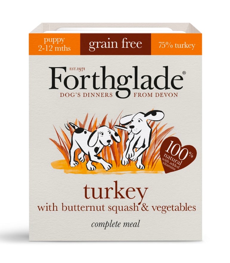 Forthglade Puppy Complete Meal 75% - Forthglade Complete Puppy Turkey With Brown Rice & Veg - Pet Shop Online