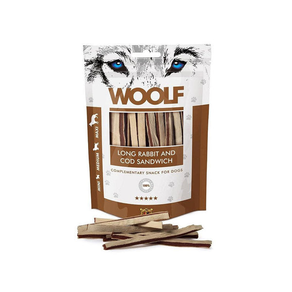 Products Woolf Long Rabbit and Cod Sandwich - Pet Shop Online