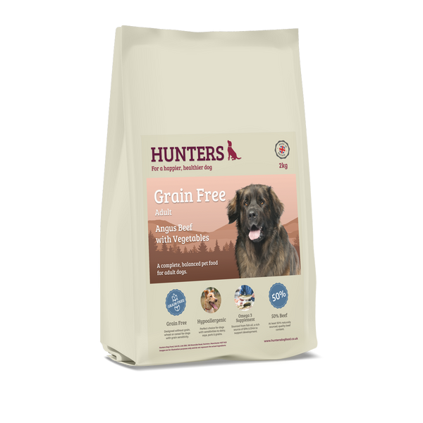 Hunters Dry Dog Food - Grain Free Adult Angus Beef with Vegetables - Pet Shop Online