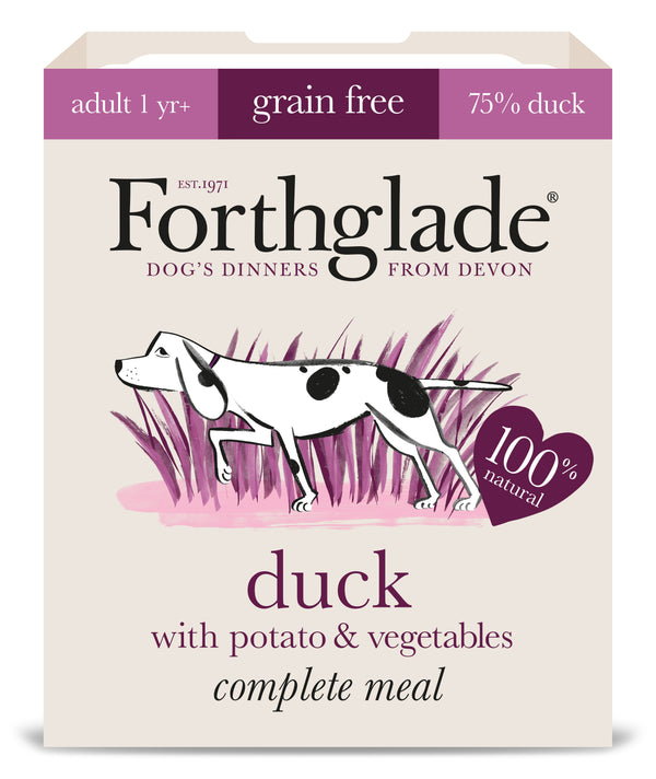 Products Forthglade Complete Meal 75% - Duck With Potato & Vegetables Natural Wet Dog Food - Pet Shop Online