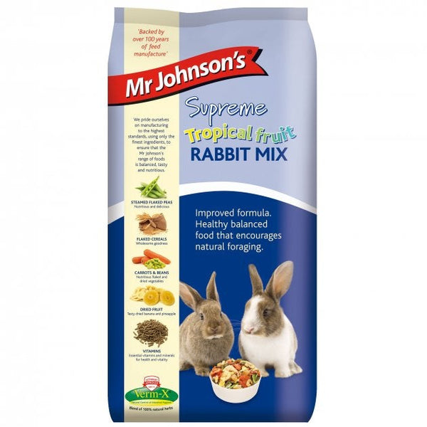 Mr Johnson's Supreme Tropical Fruit Rabbit Mix 900g - Pet Shop Online