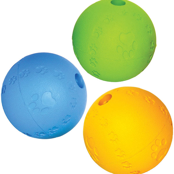Dog rubber hotsell treat ball