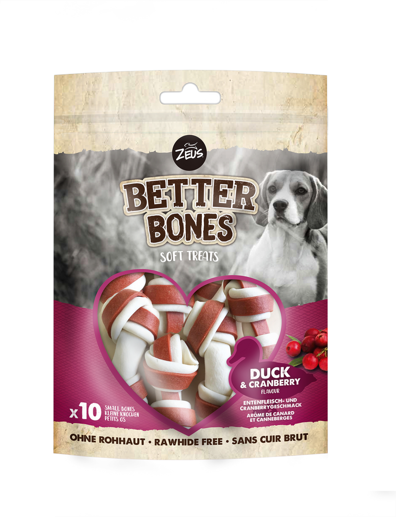 Products Zeus Better Bones Small Bones - Duck & Cranberry - Pet Shop Online