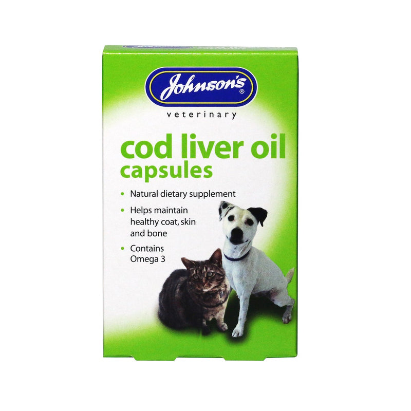 Johnson's Cod Liver Oil Capsules - Pet Shop Online