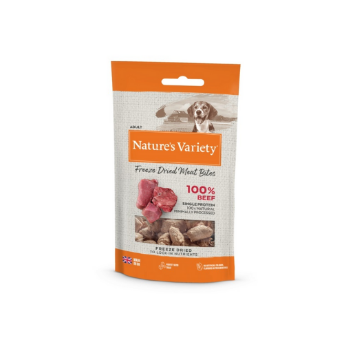 Nature's Variety Freeze Dried Beef Meat Bites 20g - Pet Shop Online