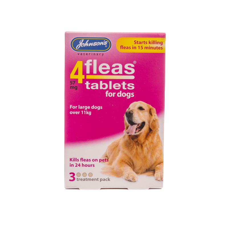 Johnson's 4 Fleas Tablets - Large Dogs - Pet Shop Online